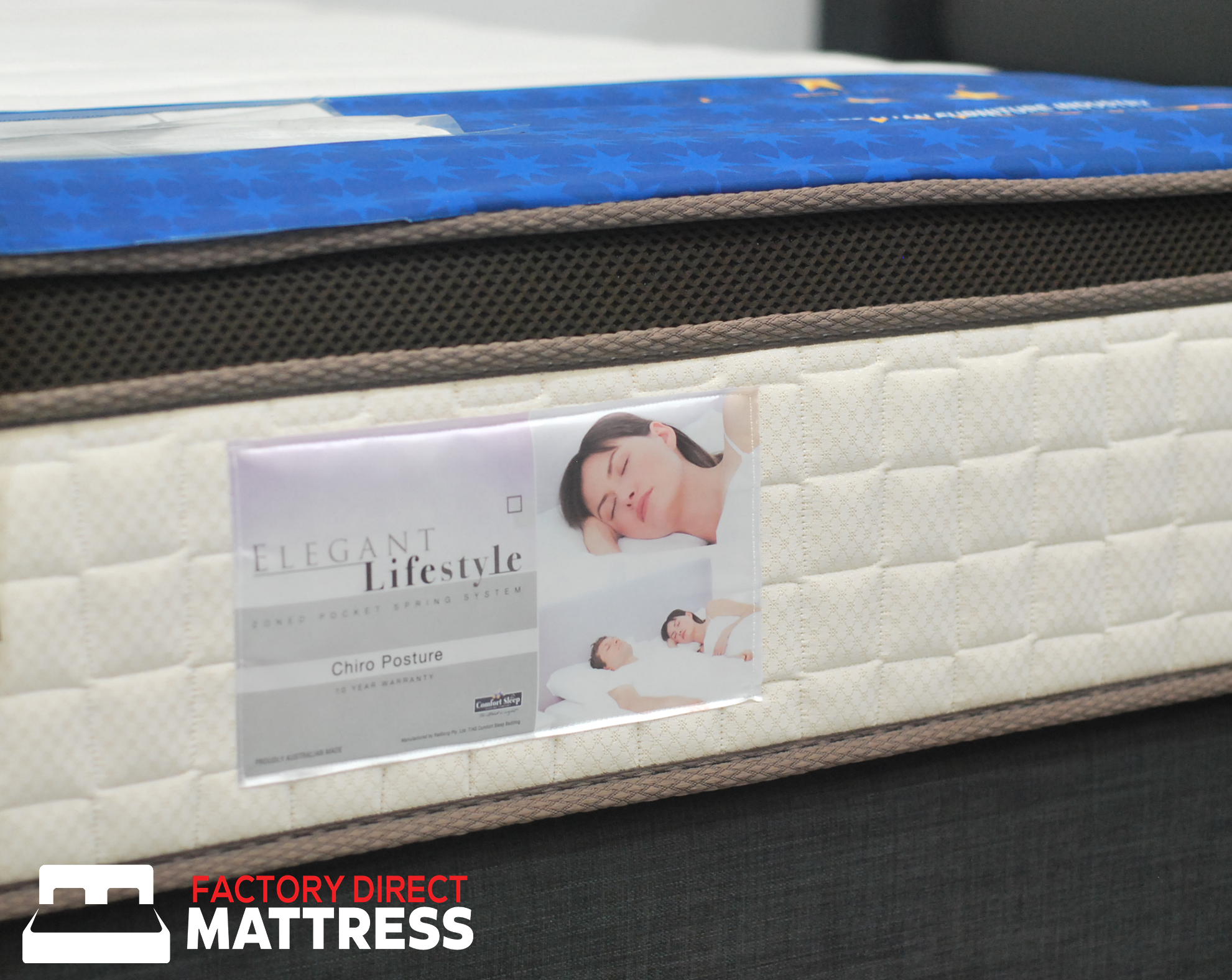 Comfort Sleep Elegant Lifestyle Chiro Posture - Factory Direct Mattress Vic - M3
