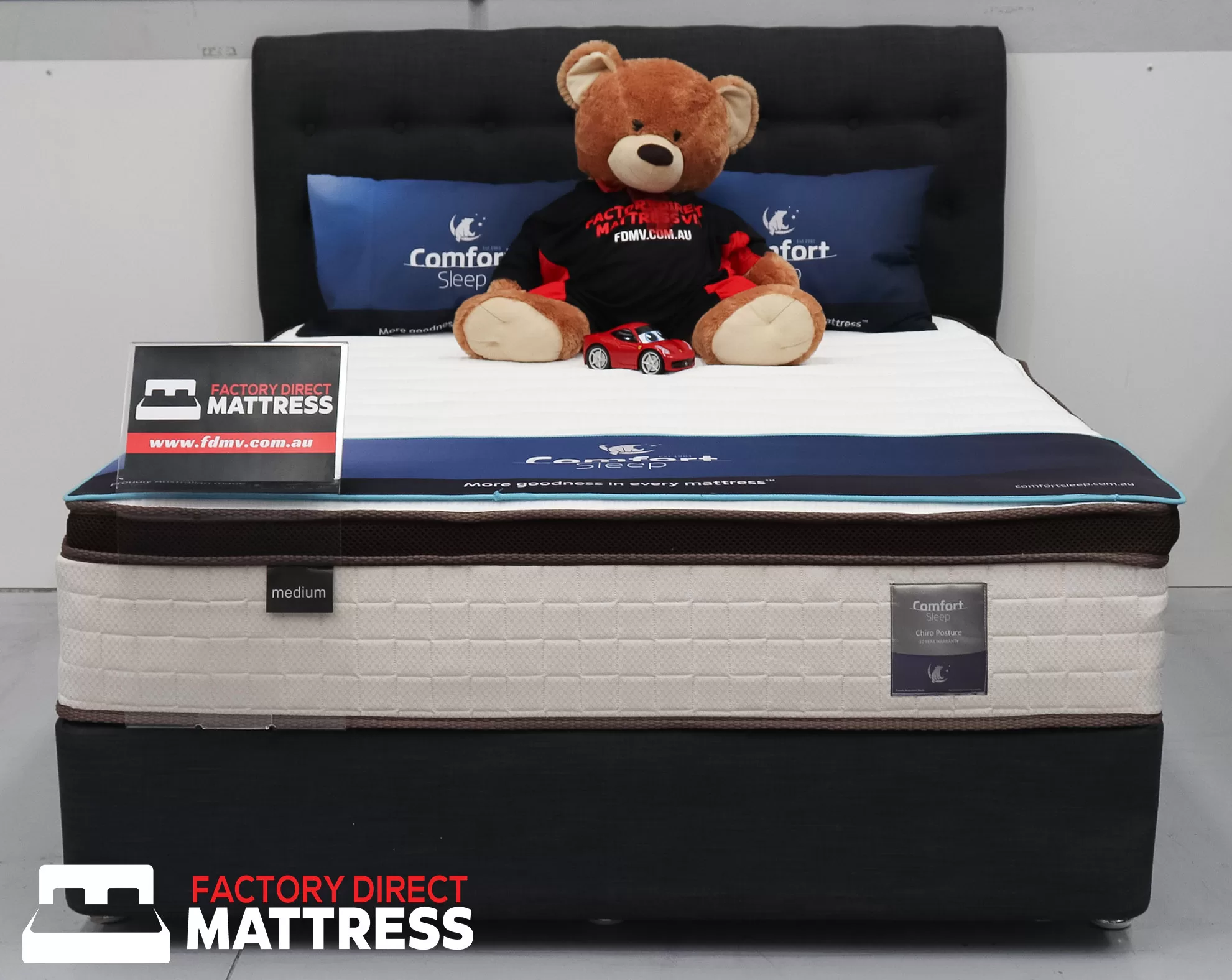 Comfort Sleep Elegant Lifestyle Chiro Posture - Medium - Factory Direct Mattress Vic -Front