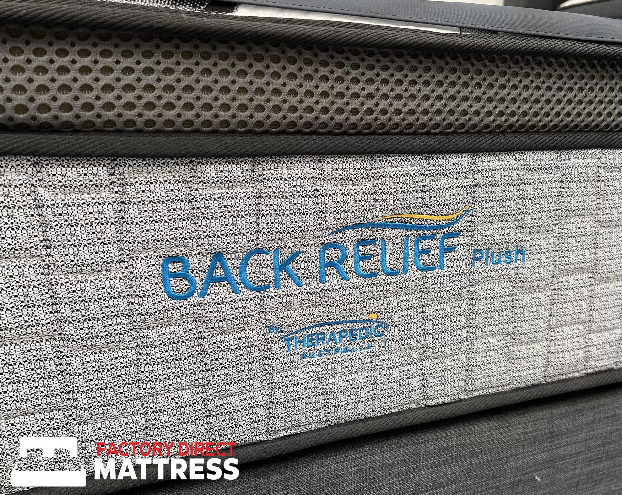 Therapedic - Back Relief - Plush - Factory Direct Mattress - Label