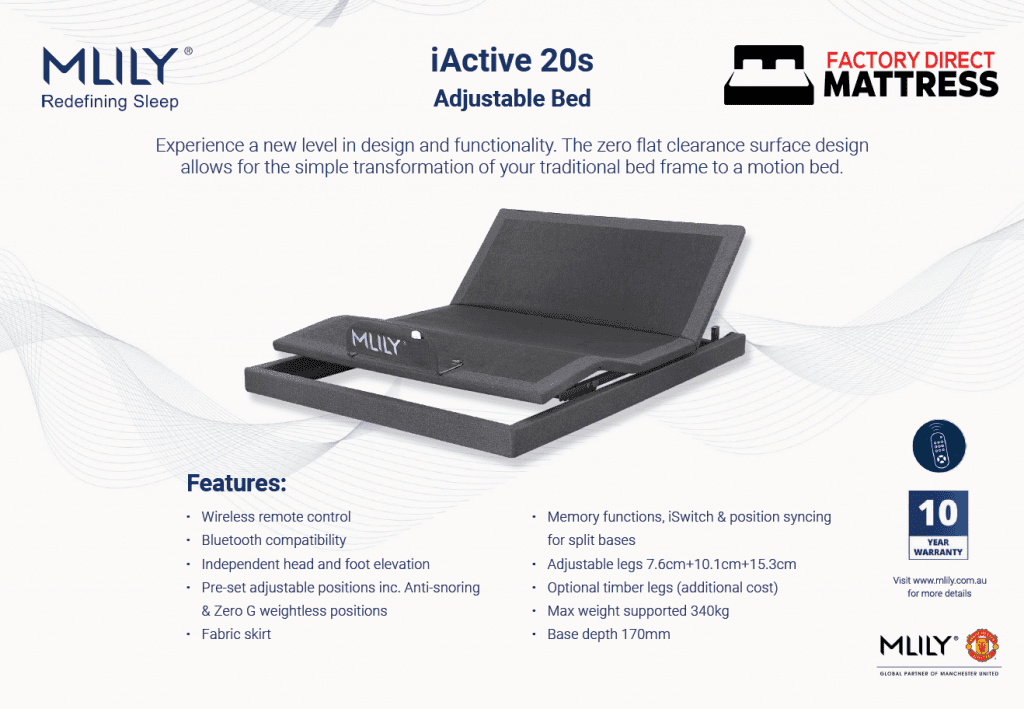 iActive 20s Adjustable Bed FACTORY DIRECT MATTRESS