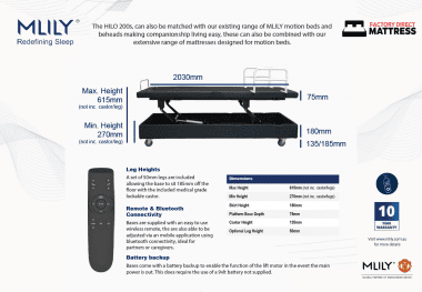 iActive Hi Lo 200s Adjustable Lift Bed - Factory Direct Mattress Vic page2